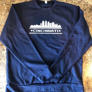 Cincinnati Skyline Fleece Crew w/ Pocket
